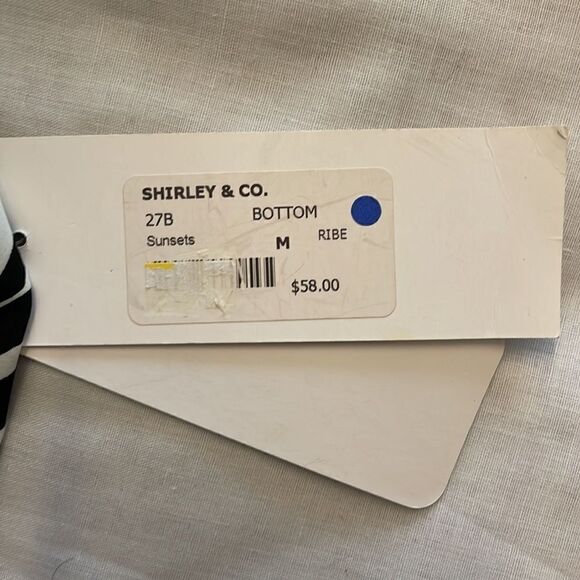 SUNSETS BLACK AND WHITE BIKINI BOTTOM.  NEW - Picture 3 of 8